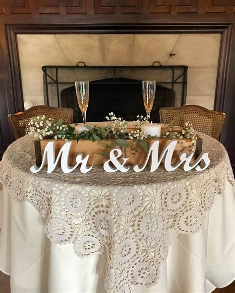 mr and mrs decor for wedding